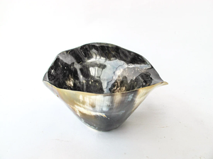 Cuenco de masa de cuerno, cuenco de vajilla de cuerno de búfalo o buey Natural en forma ovalada, cuenco de fruta decorativo, venta al por mayor, pequeño creativo de FWE - Product Image 3