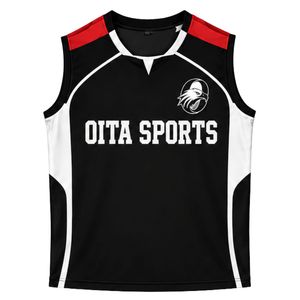 Men Black <b>Red</b> Basketball Uniform Set Jersey Shorts Sports Team Wear Athletic Training Match Apparel Performance Game Clothing - Product Image 3
