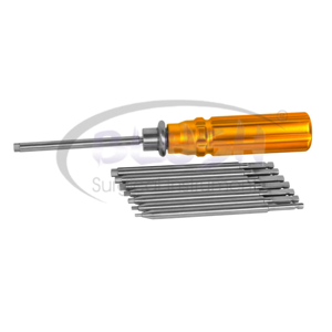 High Quality Stainless Steel Bone Surgical Instrument Set Quick Coupling Handle Screwdrivers CE ISO Certified By <b>Blush</b> Surgical - Product Image 4