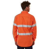 Chemise en coton réfléchissante haute visibilité, uniforme de travail de sécurité, pour travaux routiers, équipe de circulation, utilitaire, respirante, personnalisable ODM