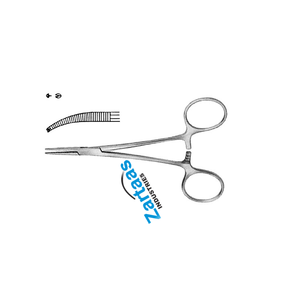 Pinces à artères Halsted-Mosquito incurvées en acier inoxydable de haute qualité, 1x2 dents, 18 cm – Fabricant et exportateur d'instruments chirurgicaux - Product Image 4
