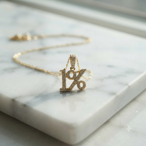<b>Solid</b> 10K <b>Gold</b> One Percent Symbol Iced Sparkling Minimalist Statement Necklace Natural Diamond <b>Pendant</b> Fine <b>Pendants</b> Charms Gift - Product Image 3
