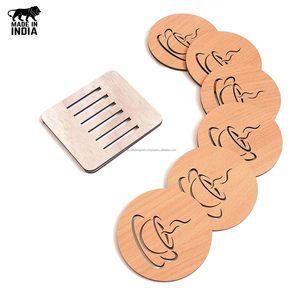 Table Decorative Bamboo <b>Coasters</b> <b>and</b> <b>Placemat</b> Kit With Holder Hot Selling Premium Quality <b>Coasters</b> for Hotel Home & Restaurants - Product Image 4