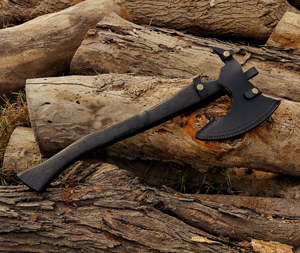 Top-Rated Thewizcrafts Custom Handmade Valhalla Industrial High Carbon Steel Viking Tactical Head Felling <b>Axe</b> <b>Wood</b> Handle - Product Image 6