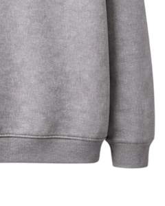 Sudadera con Capucha Oversize de Forro Polar Grueso con Logo Minimalista de Diamantes de Imitación Grises, Bolsillo Canguro, Estilo Urbano Personalizado para Hombre - Product Image 6