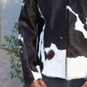 Chaqueta de hombre, auténtica chaqueta de cuero vacuno genuino para hombre, cuero vacuno genuino americano de alta calidad - Product Image 5