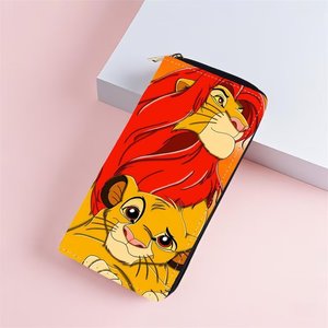 Porte-monnaie et porte-cartes zippé pour femmes et enfants, motif lion de dessin animé mignon, pochette à monnaie en gros - Product Image 3