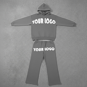 Custom Logo Women Tracksuit Blank Casual <b>Zip</b> Hoodies and Sweatpants 2 Piece Sets for Women Apparel Clothing Manufacturers - Product Image 3