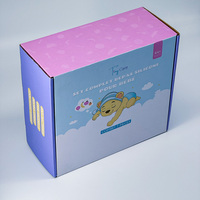 Boîtes en Carton Ondulé Personnalisées, Emballage Cadeau en Papier pour Chaussettes, Vêtements, Gâteaux, Aliments, Cosmétiques – Cartons de Luxe Roses, Violets ou Noirs pour Envoi