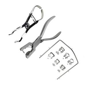 Ensemble de pinces à caoutchouc dentaire en acier inoxydable pour interventions endodontiques, kit de caoutchouc dentaire certifié CE ISO par Grip Surgical - Product Image 1