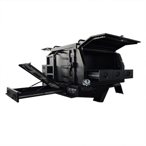 Tettuccio Portatile Impermeabile in Lega di Alluminio per Pickup con Cassette Portautensili Bloccabili e <span class=keywords><strong>Accessori</strong></span> - Product Image 1
