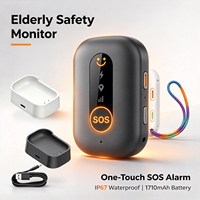 Traceur GPS Personnel L32 4G LTE avec Détection de Chute, Alarme SOS, Batterie 1710mAh, Appel VOLTE, Localisateur Anti-Perte pour Personnes Âgées et Enfants
