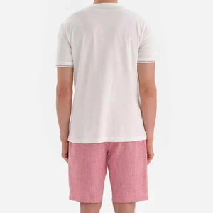 Ensemble T-shirt et short/pantalon deux pièces vintage écologique pour homme – Collection été - Product Image 2