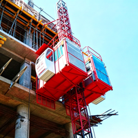 Ascenseur de chantier pour passagers et marchandises avec certification CE