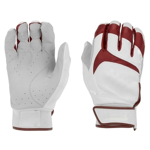 Gants de frappeur de baseball/softball en cuir pleine fleur, antidérapants, respirants, pour droitier, couleur personnalisée, qualité supérieure, vente chaude - Product Image 4