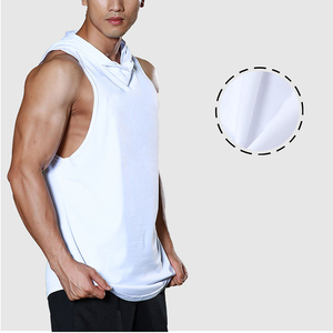 <b>Men's</b> Solid <b>Black</b> <b>Tie</b>-Dyed O-Neck Knitted Sleeveless Tank Top Breathable Quick Dry Casual Wear 100% Polyester - Product Image 2
