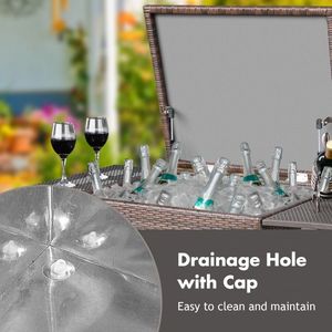 Carrello Portatile da Esterno in Rattan con Vano Portaoggetti - Cool Trolley - Product Image 5