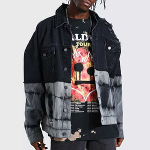 Veste en jean fine pour homme, nouvelle arrivée, haute qualité, vente en gros, vestes en jean personnalisées avec logo frontal, design coupe-vent et respirant, prix compétitif - Product Image 2
