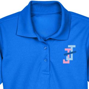 เสื้อโปโลปักลายแจ็คแอนด์จิลสำหรับสุภาพสตรี แขนสั้น ติดกระดุม ผ้าฝ้ายระบายอากาศ ชุดลำลอง ชุดทำงาน คอปกคลาสสิก - Product Image 5