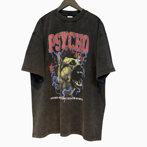 เสื้อยืดโอเวอร์ไซส์ลายกราฟิก DTF แบบสั่งทำพิเศษ ผ้าฝ้าย 100% 300GSM ทรงหลวมไหล่ตก สำหรับสตรีทแวร์ unisex - Product Image 4