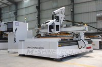 Routeur CNC ATC pour nesting, broche 9KW à refroidissement par air, système LNC Taïwan, 12-16 outils, changeur d'outils linéaire, machine de découpe CNC pour le travail du bois