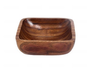 ชามใส่ขนมหวานทำจากไม้ธรรมชาติใช้ซ้ำได้ชามใส่ผลไม้อะคาเซียแท้ใช้ซ้ำได้ - Product Image 6