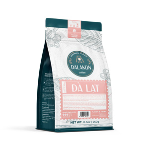 Tasty Drinks Café moulu torréfié moyen Dalakon Arabica Bourbon 0,25 kg Sachet Caféiné Premium Vente en gros Bouquet d'arômes - Product Image 1
