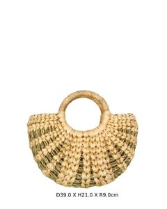 May Tre La LTL Colección de verano Hecho a mano Ecológico Diseño abierto Jacinto de agua Dos correas Bolsos con forro de algodón para mujer - Product Image 6
