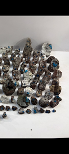 Cavansita Natural en Grupo de Stilbites, Lote de Especímenes, Cristal de Cavansita Azul Raro, Mineral en Bruto, Venta al por Mayor - Product Image 4