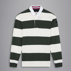 Camisa de Rugby Casual de Manga Larga para Hombre con Logotipo Personalizado, 100% Algodón, Transpirable, Ecológica, Jersey Sólido de Alta Calidad con Botones al Frente, 220g - Product Image 2