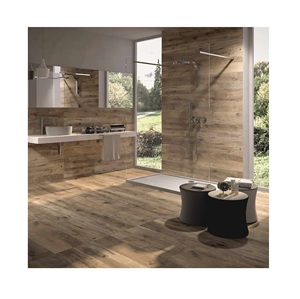 Carreaux de porcelaine en bois mat 200x1200mm pour sol et mur, antidérapants, surface en brique réfractaire chinoise avec finition grain de bois naturel - Product Image 4