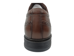 Zapatos Oxford Marrones para Hombre, Sin Cordones, Punta Cerrada, Antideslizantes, para Vestir, Oficina, Carrera, Color Sólido, Suela de Goma, para Todas las Temporadas - Product Image 3