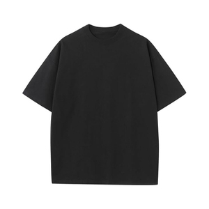 Camiseta Básica Oversize para Hombre, Corte Holgado, Manga Corta, Informal, 100% Algodón, Tejido Digital de 300g, Cómoda y a la Moda - Product Image 4