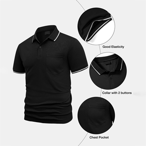 เสื้อโปโลผู้ชายสั่งตัดพิเศษ ผ้าคอตตอนผสมพรีเมียม ระบายความชื้นได้ดี แขนสั้น เหมาะสำหรับกอล์ฟ ฟิตเนส ออกกำลังกาย และสวมใส่ในชีวิตประจำวัน - Product Image 2