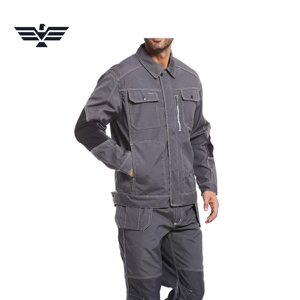 Ensemble de vêtements de travail industriels unisexes, combinaison de travail résistante, coton, mécanicien, construction, confortable - Product Image 5