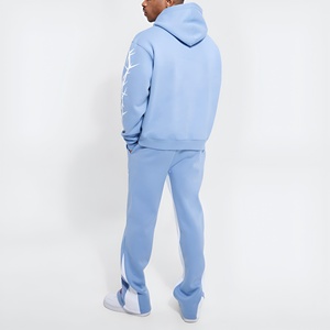 Ensemble de survêtement pour homme avec sweat à capuche et pantalon de jogging, broderie intégrale, streetwear décontracté, coupe ample, vêtements d'hiver, logo personnalisé, vente en gros - Product Image 2