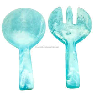 Bol à salade de fruits en résine écologique polie fait main, vaisselle de cuisine, décoration de table, vaisselle durable, passe au lave-vaisselle, camping - Product Image 4