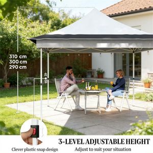 Light Gray Rain Shelter <b>Tent</b> Pergola for Gardens & Terraces <b>Canopy</b> & Gazebo Product - Product Image 2