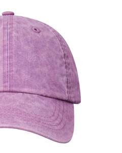 Gorra de Béisbol de Algodón Lavado Color Lavanda, Lisa, Ajustable, Unisex, Deportiva, Informal, Transpirable, Cómoda, de Primera Calidad - Product Image 3