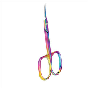 Ciseaux à cuticules de style russe de haute qualité, en acier inoxydable, lame droite, ciseaux à ongles pointus, durables, logo personnalisé - Product Image 2