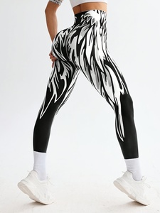 Leggings de yoga pour femmes à taille élastique, dernier design, vente en gros, légers - Product Image 3