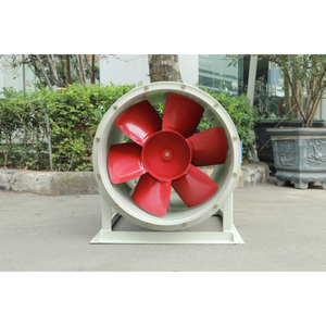 Ventilateur axial métallique OBM à roulement à billes haute température, alimenté électriquement, pour l'extraction des fumées et des incendies dans les sous-sols - Product Image 1