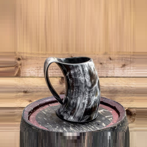 Buffalo Horn <b>Mug</b> Genuine Handcrafted Viking <b>Mug</b> Authentic Buffalo Horn <b>Mug</b> Personalized Durable Insulated Beer <b>Mug</b> - Product Image 3