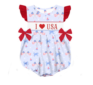 Wholesale from Vietnam. Baby boy <b>bubble</b> perfect for everyday wear summer and Independence Day - Product Image 3