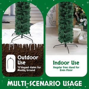 Arco Decorativo per Matrimoni in PVC 240*40*260cm con 1650 Rami, Arco Verde per Decorazioni Natalizie e Festive - Product Image 4