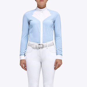 Camiseta de Equitación Elástica en 4 Direcciones de Alta Calidad, Capa Base para Competición, Camisa de Polo con Tela Técnica Suave al Tacto - Product Image 1