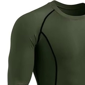 Casual Wear High Quality Men <b>Compression</b> <b>Shirts</b> Lightweight Long Sleeve Eco-Friendly Quick Dry Breathable Spandex/Polyester - Product Image 6