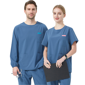 Ensemble d'uniformes médicaux à col en V pour infirmières, médecins et personnel de clinique - Product Image 1