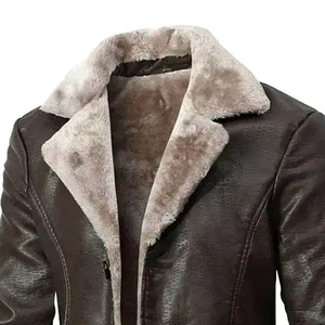 CLOVIX SPORTS Men Fur <b>Leather</b> <b>Jacket</b> Custom Made Premium Quality Streetwear <b>Jacket</b> Make Your Own Design - Product Image 3