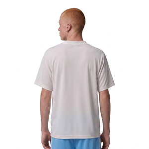 เสื้อยืดคอตตอนสีขาวพรีเมียมขายส่ง แบบยูนิเซ็กส์ คอกลม นุ่ม สบาย แขนสั้น น้ำหนัก 220 กรัม รับสกรีนโลโก้ด้านหน้า - Product Image 2